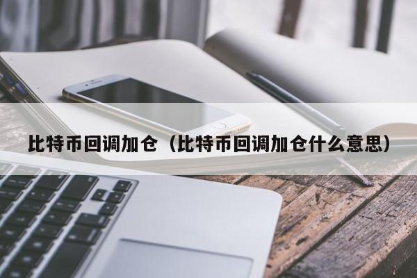 比特币回调加仓(比特币回调加仓什么意思)